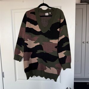 Women’s army heavy sweater dress
